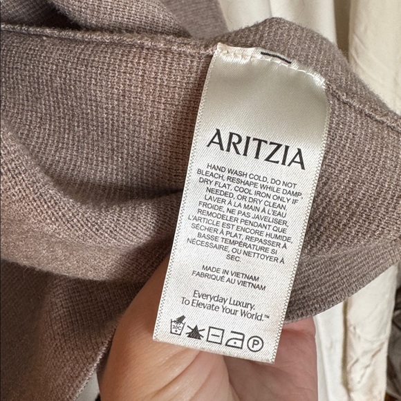 Babaton Taupe Collared Knit Pocket Cardigan - Picture 3 of 4